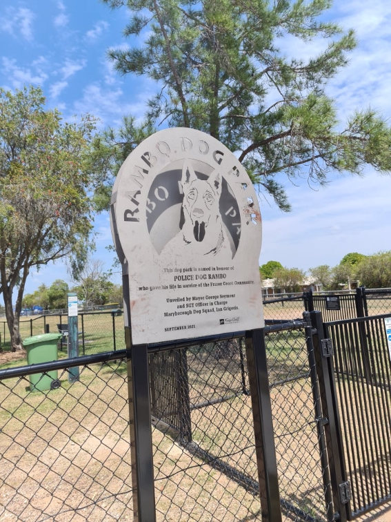gmg rambo police dog memorial laser cut signage maryborough3 